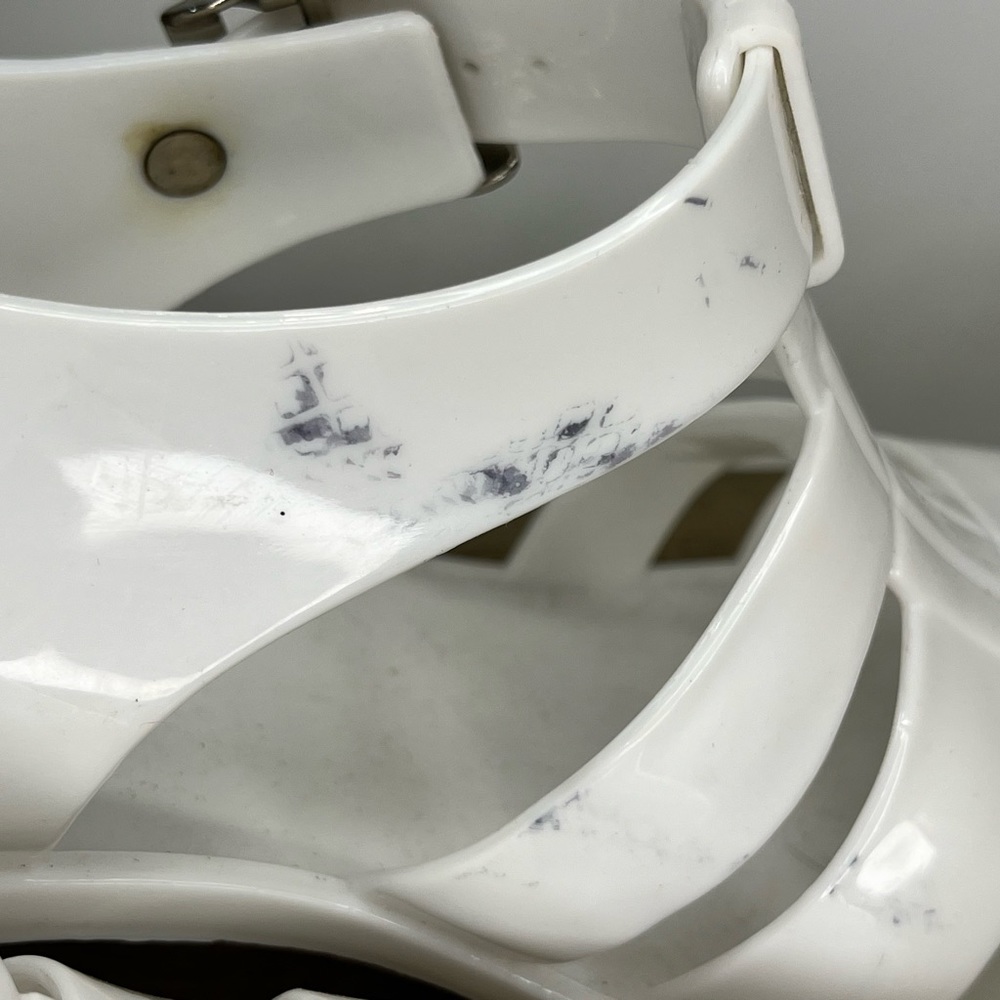 White rubber fisherman sandals - Picture 4 of 7